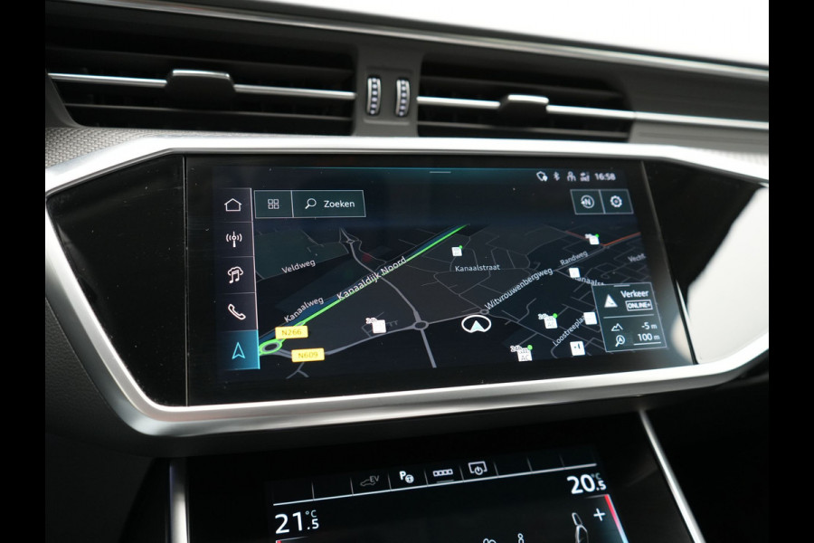 Audi A6 Avant 55 TFSI e Quattro S Line Competition PHEV 367pk | Trekhaak Af Fabriek | Panodak | Adaptive Cruise | 360 Camera | Matrix LED | Bang & Olufsen Sound | Lederen Comfortstoelen Memory & Massage & Ventilatie | Keyless | Stuur Verwarmd | Plug In Hybrid |