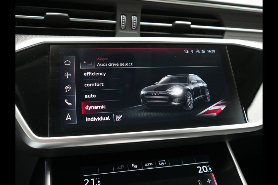 Audi A6 Avant 55 TFSI e Quattro S Line Competition PHEV 367pk | Trekhaak Af Fabriek | Panodak | Adaptive Cruise | 360 Camera | Matrix LED | Bang & Olufsen Sound | Lederen Comfortstoelen Memory & Massage & Ventilatie | Keyless | Stuur Verwarmd | Plug In Hybrid |