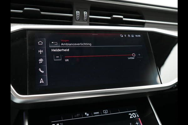 Audi A6 Avant 55 TFSI e Quattro S Line Competition PHEV 367pk | Trekhaak Af Fabriek | Panodak | Adaptive Cruise | 360 Camera | Matrix LED | Bang & Olufsen Sound | Lederen Comfortstoelen Memory & Massage & Ventilatie | Keyless | Stuur Verwarmd | Plug In Hybrid |