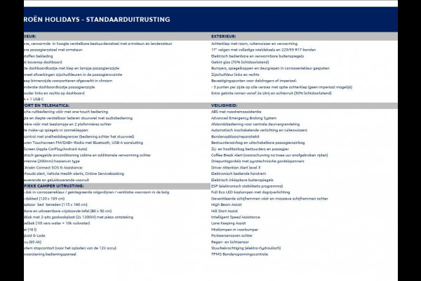 Citroën Holidays Holidays Camper | 2.0 BlueHDi 180 S&S EAT8