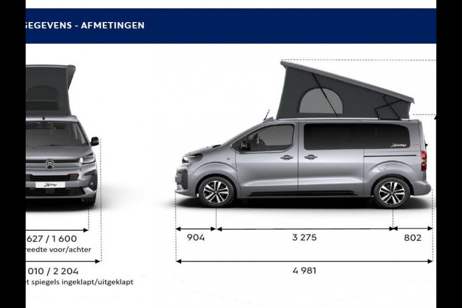 Citroën Holidays Holidays Camper | 2.0 BlueHDi 180 S&S EAT8