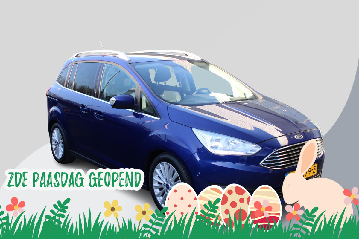 Ford Grand C-Max 1.0 Titanium 125pk | Trekhaak | Sensoren Voor & Achter | verwarmd voorruit