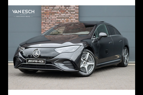 Mercedes-Benz EQE 350+ AMG Line Premium+ 96 kWh | Hyperscreen | Luchtvering | Achterasbesturing | Carbon | Distronic+ | Panoramadak | HUD | Verwarmd Stuurwiel | 22kW | Warmtepomp |