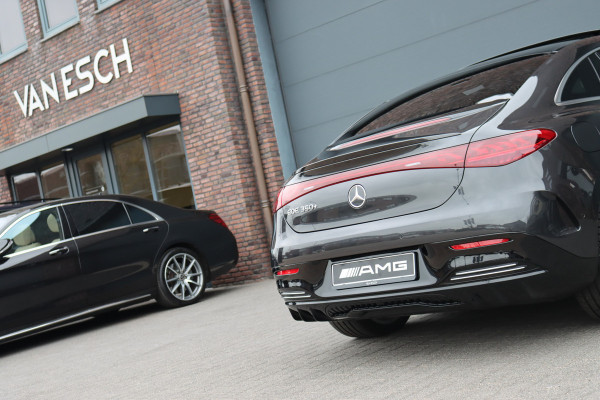 Mercedes-Benz EQE 350+ AMG Line Premium+ 96 kWh | Hyperscreen | Luchtvering | Achterasbesturing | Carbon | Distronic+ | Panoramadak | HUD | Verwarmd Stuurwiel | 22kW | Warmtepomp |
