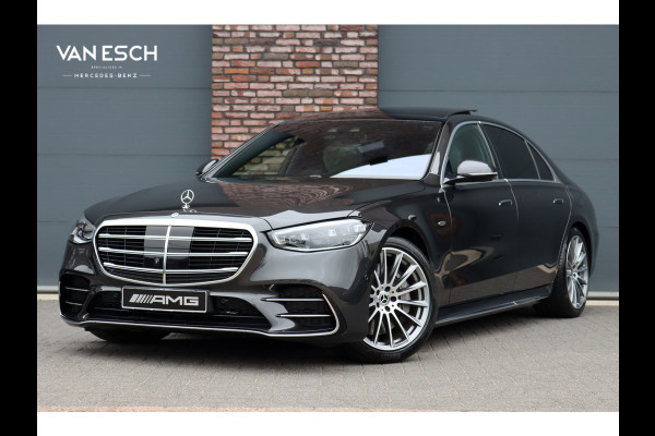 Mercedes-Benz S-Klasse 450 e Lang AMG Line | Achterasbesturing | Luchtvering | Chauffeurspakket | Distronic+ | Burmester | Nekverwarming | Stoelventilatie | Massage | MBUX Tablet | 3D-Display | HUD |