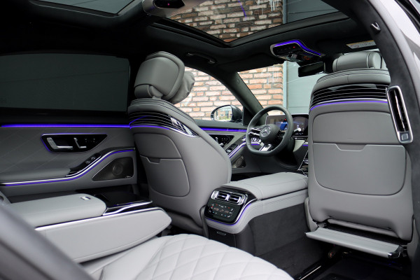 Mercedes-Benz S-Klasse 450 e Lang AMG Line | Achterasbesturing | Luchtvering | Chauffeurspakket | Distronic+ | Burmester | Nekverwarming | Stoelventilatie | Massage | MBUX Tablet | 3D-Display | HUD |