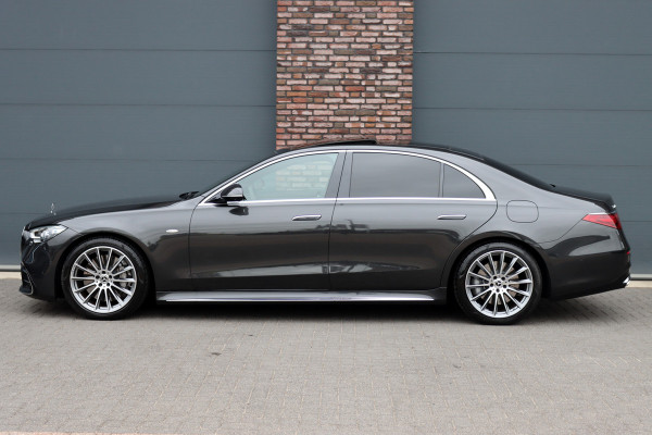Mercedes-Benz S-Klasse 450 e Lang AMG Line | Achterasbesturing | Luchtvering | Chauffeurspakket | Distronic+ | Burmester | Nekverwarming | Stoelventilatie | Massage | MBUX Tablet | 3D-Display | HUD |