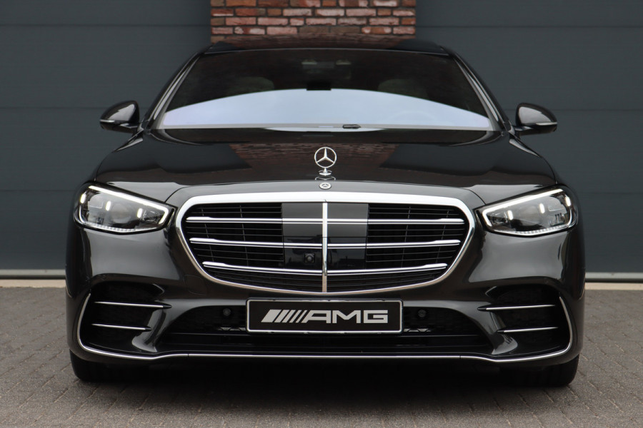 Mercedes-Benz S-Klasse 450 e Lang AMG Line | Achterasbesturing | Luchtvering | Chauffeurspakket | Distronic+ | Burmester | Nekverwarming | Stoelventilatie | Massage | MBUX Tablet | 3D-Display | HUD |