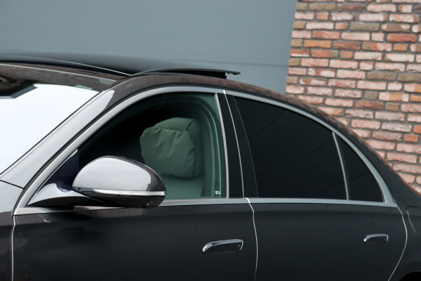 Mercedes-Benz S-Klasse 450 e Lang AMG Line | Achterasbesturing | Luchtvering | Chauffeurspakket | Distronic+ | Burmester | Nekverwarming | Stoelventilatie | Massage | MBUX Tablet | 3D-Display | HUD |
