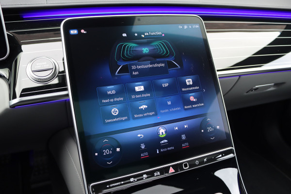 Mercedes-Benz S-Klasse 450 e Lang AMG Line | Achterasbesturing | Luchtvering | Chauffeurspakket | Distronic+ | Burmester | Nekverwarming | Stoelventilatie | Massage | MBUX Tablet | 3D-Display | HUD |