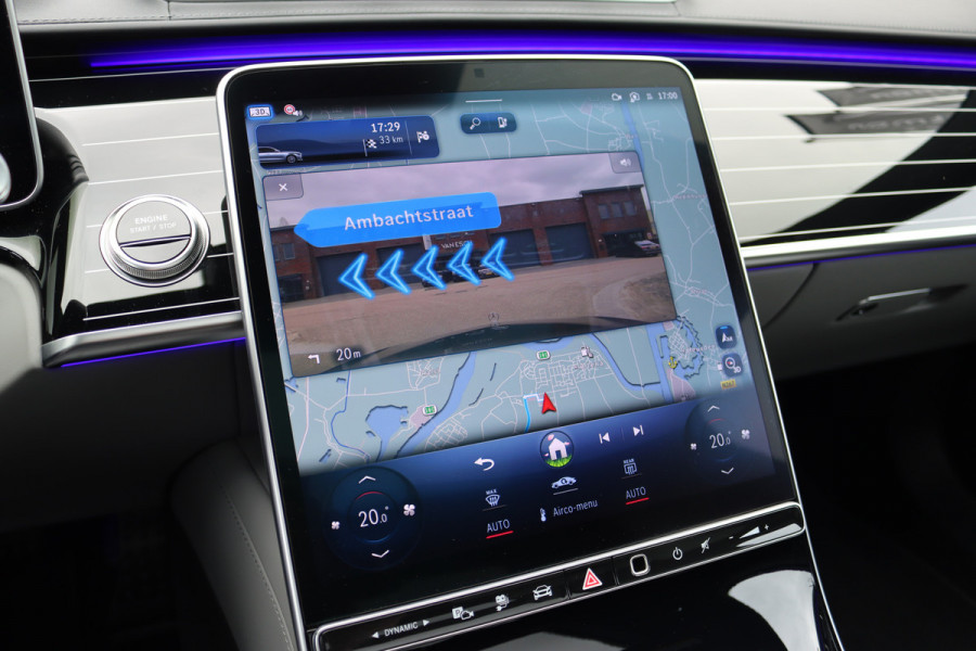 Mercedes-Benz S-Klasse 450 e Lang AMG Line | Achterasbesturing | Luchtvering | Chauffeurspakket | Distronic+ | Burmester | Nekverwarming | Stoelventilatie | Massage | MBUX Tablet | 3D-Display | HUD |