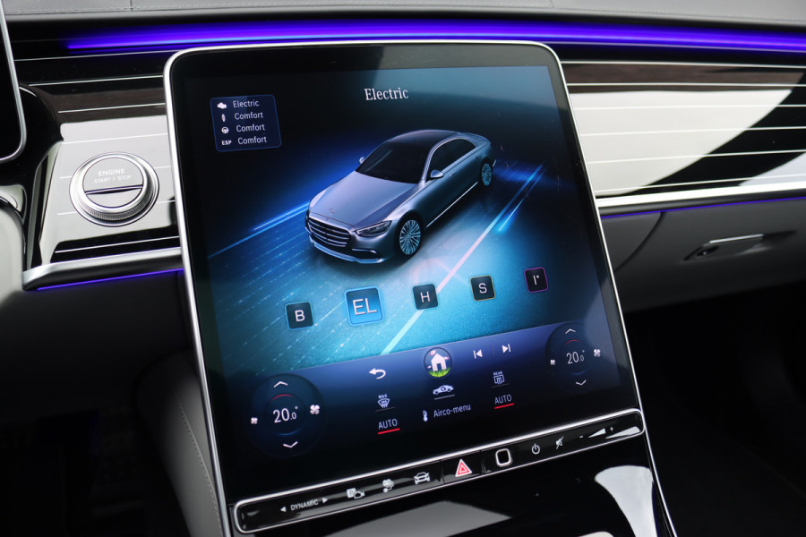 Mercedes-Benz S-Klasse 450 e Lang AMG Line | Achterasbesturing | Luchtvering | Chauffeurspakket | Distronic+ | Burmester | Nekverwarming | Stoelventilatie | Massage | MBUX Tablet | 3D-Display | HUD |