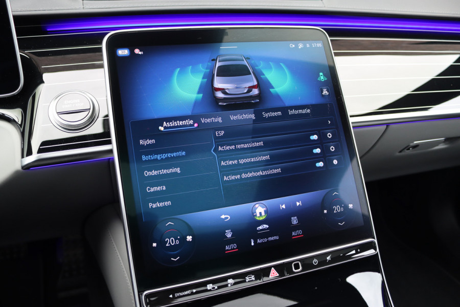 Mercedes-Benz S-Klasse 450 e Lang AMG Line | Achterasbesturing | Luchtvering | Chauffeurspakket | Distronic+ | Burmester | Nekverwarming | Stoelventilatie | Massage | MBUX Tablet | 3D-Display | HUD |