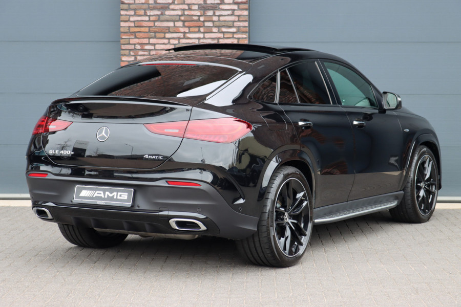 Mercedes-Benz GLE Coupé 400 e 4MATIC AMG Line Premium+ | Luchtvering | Distronic | Burmester | Soft-Close | HUD | Verwarmd Stuurwiel | Massage | Vlakkenverwarming | Nappa Leder | Surround Camera |