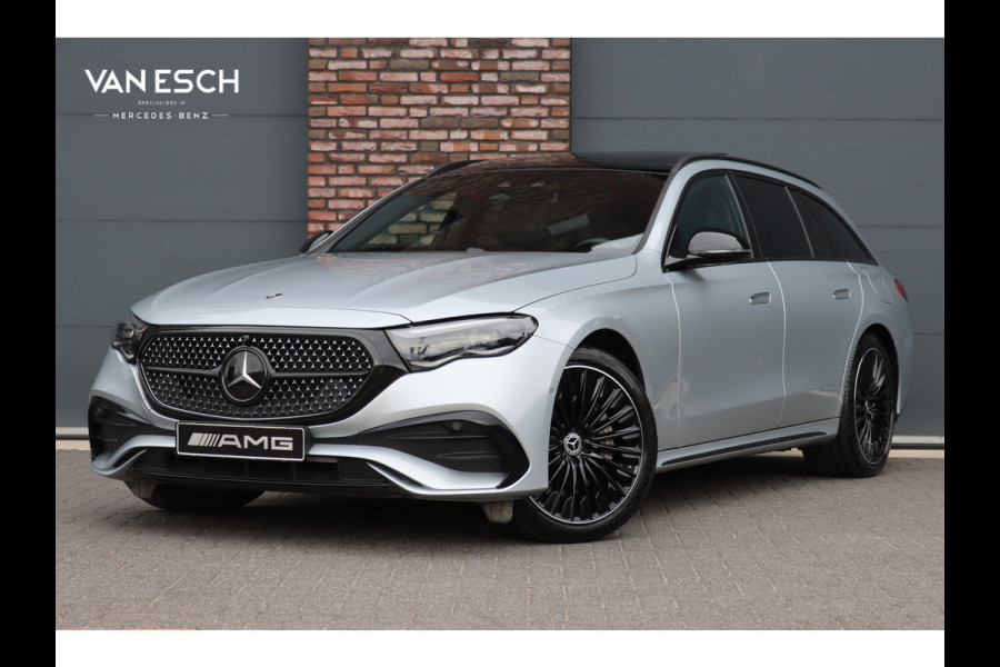 Mercedes-Benz E-Klasse Estate 300 de 4MATIC AMG Line | Luchtvering | Distronic+ | Massage | Nappa Leder | Trekhaak | Stoelventilatie | HUD | 3D-Display | Burmester | Panoramadak |