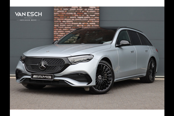 Mercedes-Benz E-Klasse Estate 300 de 4MATIC AMG Line | Luchtvering | Distronic+ | Massage | Nappa Leder | Trekhaak | Stoelventilatie | HUD | 3D-Display | Burmester | Panoramadak |