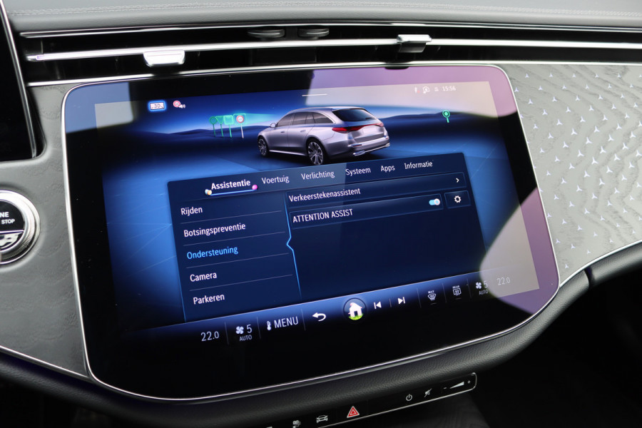 Mercedes-Benz E-Klasse Estate 300 de 4MATIC AMG Line | Luchtvering | Distronic+ | Massage | Nappa Leder | Trekhaak | Stoelventilatie | HUD | 3D-Display | Burmester | Panoramadak |