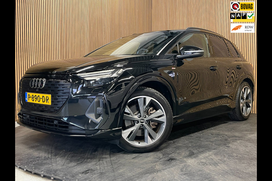 Audi Q4 e-tron 40 S-Line Competition 77 kWh|93%SOH|BLACK|TREKH|ACC|HUD|SONOS|CARPLAY|CAMERA|STOELVERW.|ORG. NL|NAP|1 EIG|IN. BTW