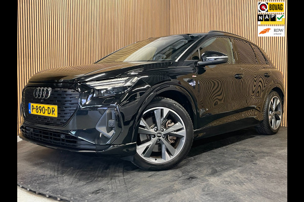 Audi Q4 e-tron 40 S-Line Competition 77 kWh|93%SOH|BLACK|TREKH|ACC|HUD|SONOS|CARPLAY|CAMERA|STOELVERW.|ORG. NL|NAP|1 EIG|IN. BTW