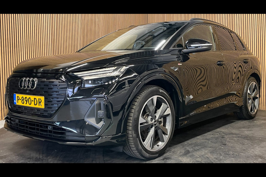 Audi Q4 e-tron 40 S-Line Competition 77 kWh|93%SOH|BLACK|TREKH|ACC|HUD|SONOS|CARPLAY|CAMERA|STOELVERW.|ORG. NL|NAP|1 EIG|IN. BTW