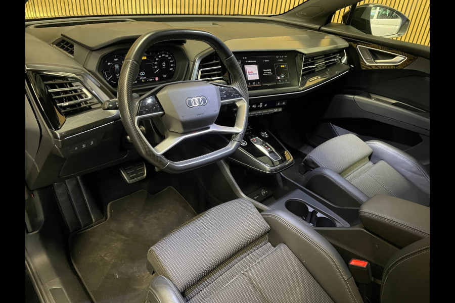 Audi Q4 e-tron 40 S-Line Competition 77 kWh|93%SOH|BLACK|TREKH|ACC|HUD|SONOS|CARPLAY|CAMERA|STOELVERW.|ORG. NL|NAP|1 EIG|IN. BTW