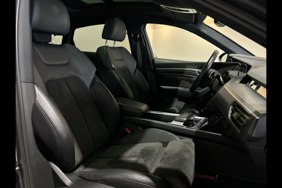 Audi e-tron Sportback 55 quattro Business edition Plus 95 kWh | Panoramadak } voorstoelen verwarmd Soh (batterijcheck) Waarde 91,0 %