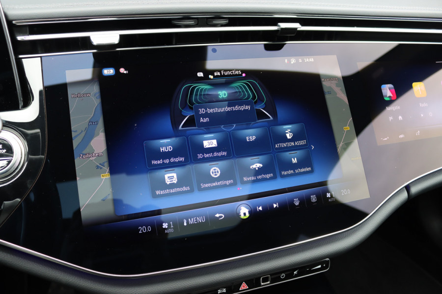 Mercedes-Benz E-Klasse 220 d AMG Line Premium+ | Hyperscreen | Luchtvering | Achterasbesturing | Distronic | Soft-Close | Burmester | Panoramadak | Surround Camera | HUD | Verwarmd Stuurwiel | 3D-Display |