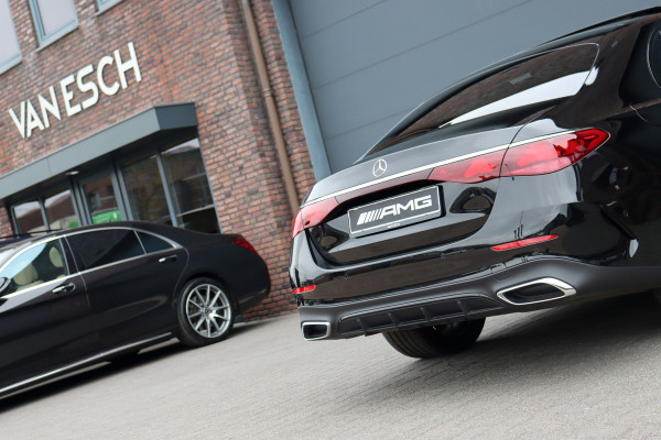 Mercedes-Benz E-Klasse 220 d AMG Line Premium+ | Hyperscreen | Luchtvering | Achterasbesturing | Distronic | Soft-Close | Burmester | Panoramadak | Surround Camera | HUD | Verwarmd Stuurwiel | 3D-Display |