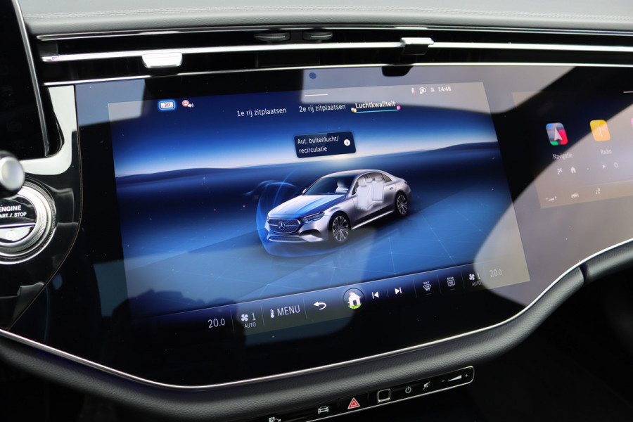 Mercedes-Benz E-Klasse 220 d AMG Line Premium+ | Hyperscreen | Luchtvering | Achterasbesturing | Distronic | Soft-Close | Burmester | Panoramadak | Surround Camera | HUD | Verwarmd Stuurwiel | 3D-Display |