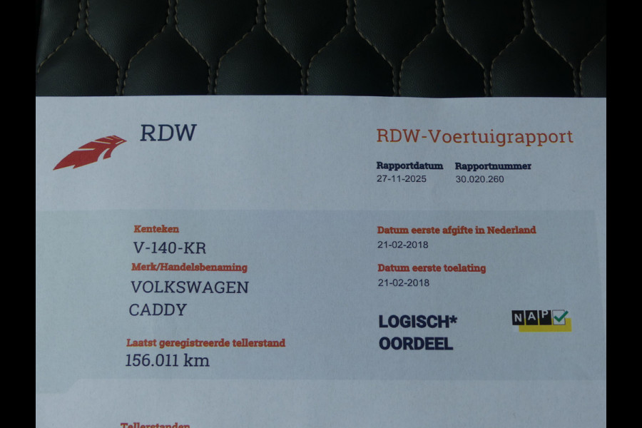 Volkswagen Caddy 2.0 TDI 180PK MARGE AUTO Leer/Trekhaak/Camera