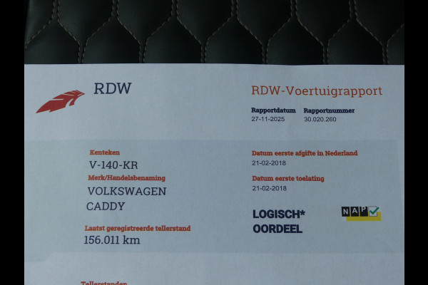 Volkswagen Caddy 2.0 TDI 180PK MARGE AUTO Leer/Trekhaak/Camera