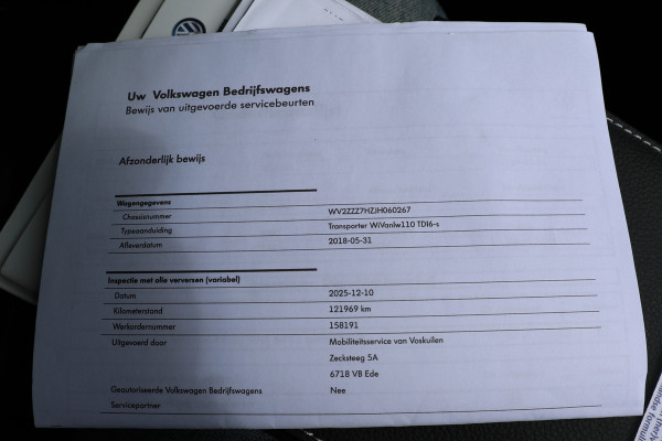 Volkswagen Transporter 2.0 TDI 150 PK L2H1 DC Highline | Marge | BTW & BPM Vrij | ACC | Navigatie | CarPlay | DAB | Trekhaak | Pdc V+A | Dubbel schuifdeur | NAP Logisch | NL Auto