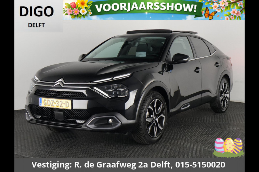 Citroën Ë-C4 X Max 54 kWh LONG RANGE | 97% SOH | Schuif-/Kanteldak | Navigatie | Leder | Camera |