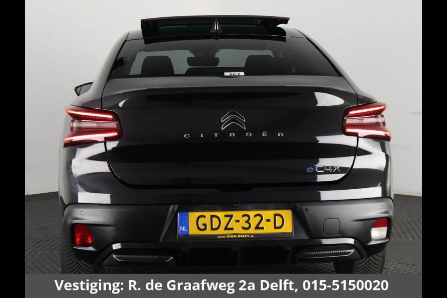 Citroën Ë-C4 X Max 54 kWh LONG RANGE | 97% SOH | Schuif-/Kanteldak | Navigatie | Leder | Camera |