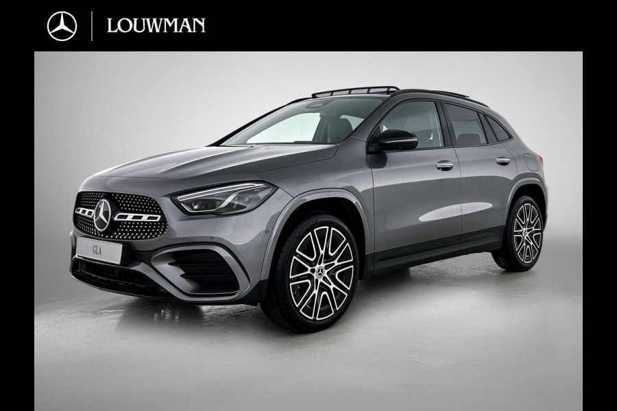 Mercedes-Benz GLA 250 e Business Solution AMG | Premium Plus pakket | Panoramaschuifdak | Kofferdrempel in chroom | Dakrailing | Stuurschakelpaddles | Smartphone Integratie |