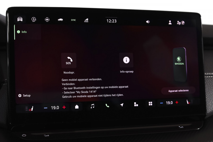 Škoda Octavia Combi 1.5 TSI MHEV 150 PK Sportline Tour | Elek. Trekhaak | Matrix Led | Adapt. Cruise | Winterpakket | 13 inch Navi | Camera | NAV + App. Connect | ECC | Elek. Klep | LM 18" | 1414