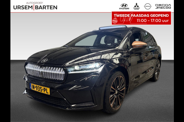 Škoda ENYAQ iV 60 Founders Edition Black | 21 inch | Panaromadak | Lederen bekleding
