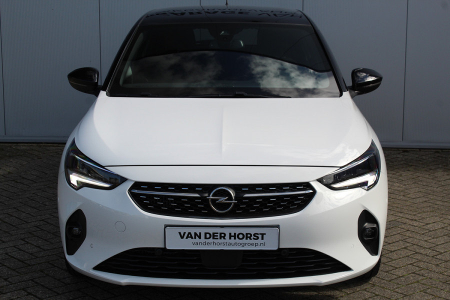 Opel Corsa 1.2-100pk Turbo GS Line. Erg mooie sportieve wagen, slechts 23.500 ! Panoramadak, Lane- en side assist, Telefoonvoorb., Cruise Cntrl, LED verl., PDC v+a, LM wielen, Climate Control,  Navigatie by Apple/Android, Stoel- en stuurwiel verwarming etc.