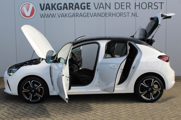 Opel Corsa 1.2-100pk Turbo GS Line. Erg mooie sportieve wagen, slechts 23.500 ! Panoramadak, Lane- en side assist, Telefoonvoorb., Cruise Cntrl, LED verl., PDC v+a, LM wielen, Climate Control,  Navigatie by Apple/Android, Stoel- en stuurwiel verwarming etc.