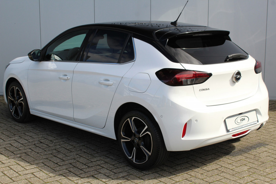 Opel Corsa 1.2-100pk Turbo GS Line. Erg mooie sportieve wagen, slechts 23.500 ! Panoramadak, Lane- en side assist, Telefoonvoorb., Cruise Cntrl, LED verl., PDC v+a, LM wielen, Climate Control,  Navigatie by Apple/Android, Stoel- en stuurwiel verwarming etc.