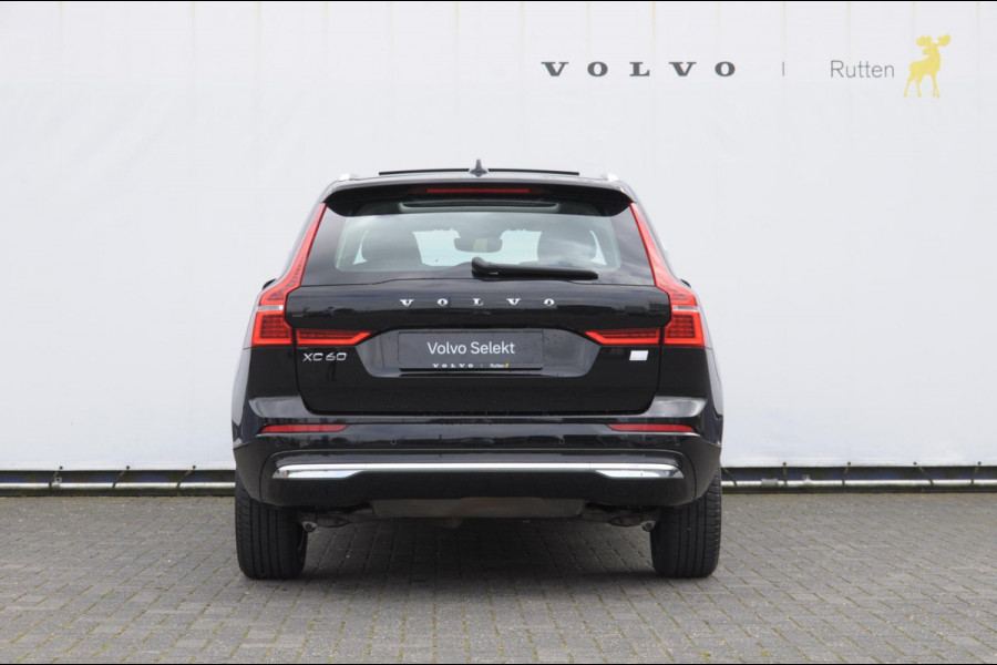 Volvo XC60 T6 350PK Automaat Plug-in hybrid AWD Plus Bright Panoramisch schuif-kanteldak / Google infotainment / Lederen bekleding / Parkeersensoren voor en achter met parkeercamera / Road Sign information / Cruise Control