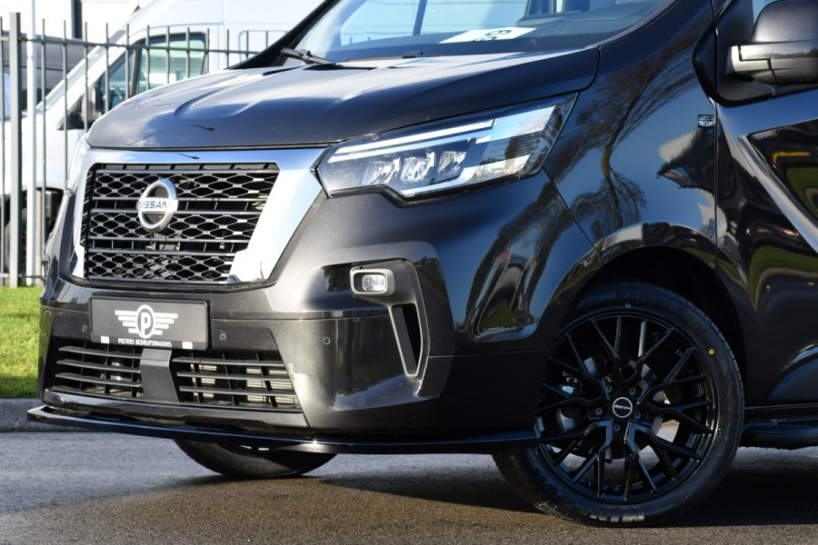Nissan Primastar 2.0 dCi 150 L2H1 DC Black Edition 5 Jaar Garantie, Camera, Cruise, LED, Stoelverwarming, 2 x Schuifdeur, Clima, Automaat, Keyless, Uniek!