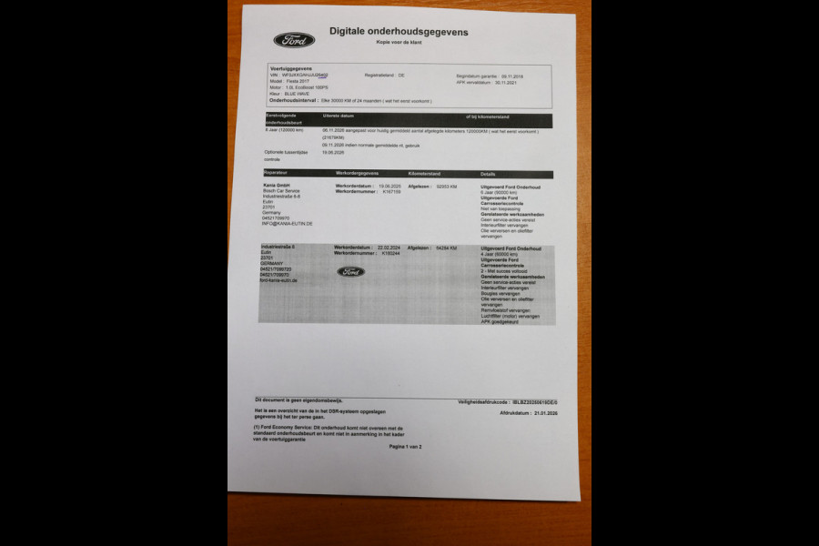 Ford Fiesta 1.0 EcoBoost 125 pk ST-Line X NAVI 2017