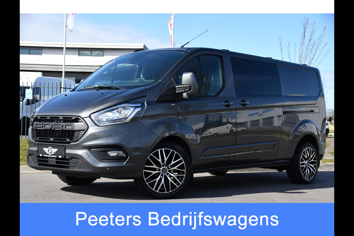 Ford Transit Custom 300 2.0 TDCI L2H1 Limited DC PB Edition Camera, Cruise, Carplay, 170pk, 2 x Schuifdeur, LED, Automaat, Stoelverwarming, Sensoren, Uniek!
