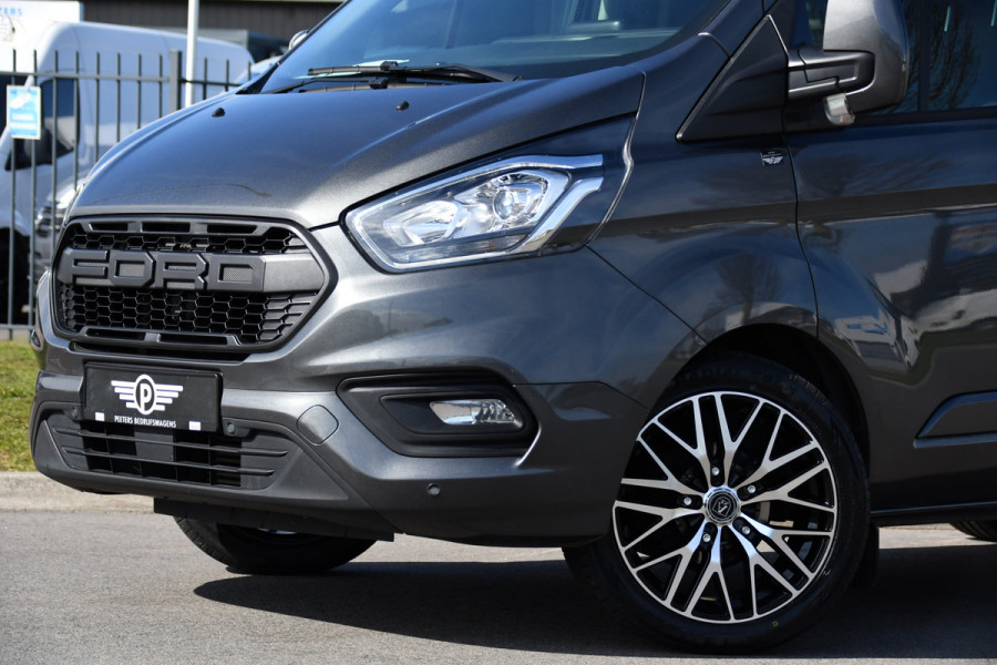 Ford Transit Custom 300 2.0 TDCI L2H1 Limited DC PB Edition Camera, Cruise, Carplay, 170pk, 2 x Schuifdeur, LED, Automaat, Stoelverwarming, Sensoren, Uniek!