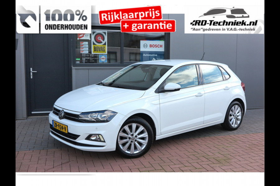 Volkswagen Polo 1.0 TSI 95 pk Highline , Adaptive Cruise , Parkeersensoren V+A , Parkassist, NAP, Navigatie, DAB+ , Stuurwiel multifunctioneel, 16"lichtmetalen velgen, Carplay, Actieve demping , Sportstoelen, etc.etc