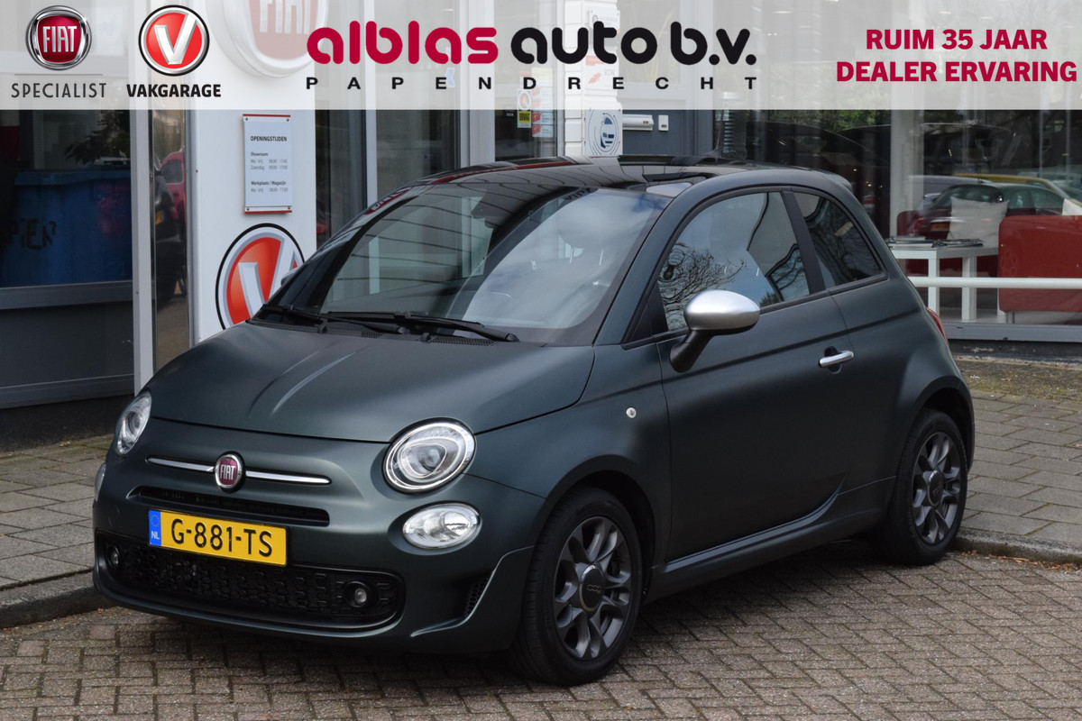 Fiat 500 105pk Rockstar/Sport|Matgroen|Carplay|