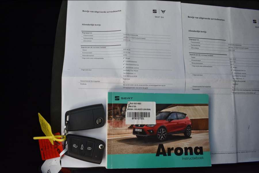 Seat Arona 1.0 TSI | VIRTUAL COCKPIT | CAMERA | LED | NAP | ADAPT. CRUISE CONTROLE | DEALER ONDERHOUDEN