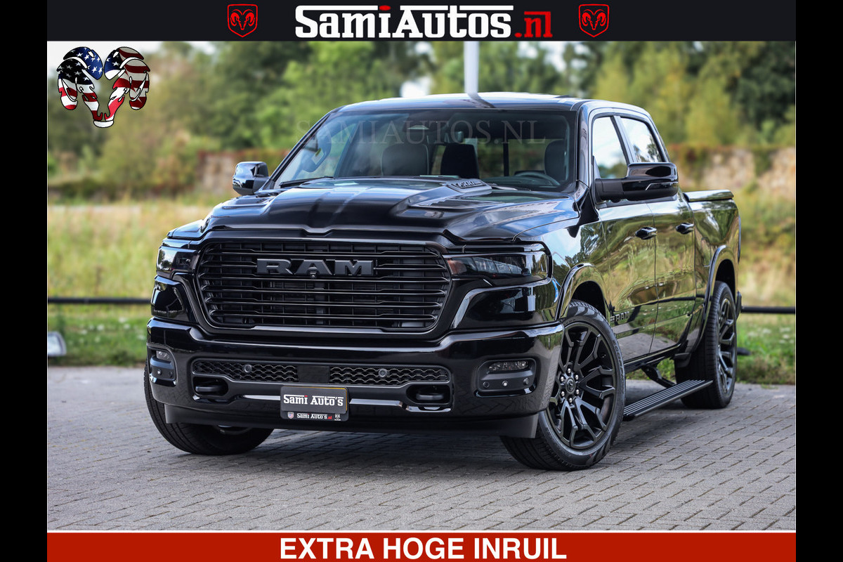 Dodge Ram 1500 Night Premium | Full Option | Eerste Eigenaar | De Meest Luxe Pick-Up in zijn Klasse | Comfortabele Dubbele Cabine met Royale 5 Zitplaatsen | Bom Vol |
