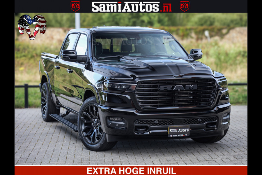Dodge Ram 1500 Night Premium | Full Option | Eerste Eigenaar | De Meest Luxe Pick-Up in zijn Klasse | Comfortabele Dubbele Cabine met Royale 5 Zitplaatsen | Bom Vol |